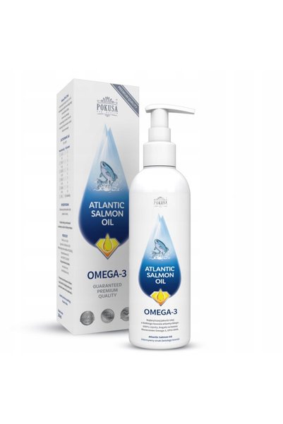 POKUSA Ulei de somon RawDietLine 1000ml Supliment pentru câini și pisici
