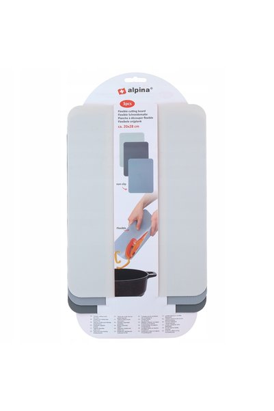 Alpina 3x covoraș de tăiat elastic pentru bucătărie 28x20cm