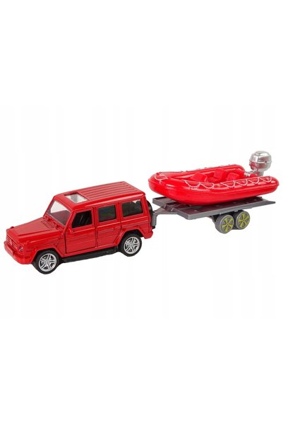 LeanToys SET VEHICULE ROȘII: MAȘINĂ DE POMPEI, TREN "
