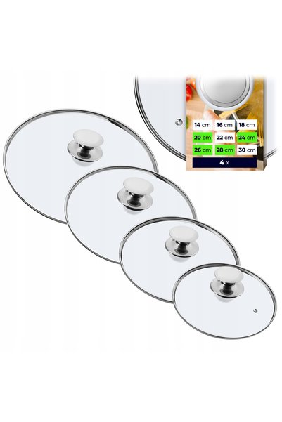 KADAX SET CAPACE DE STICLA 20/24/26/28cm