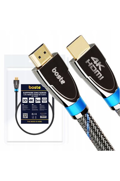 BOSTER CABLE Cablu Boste Seria Sapphire Zinc HDMI - HDMI 5m
