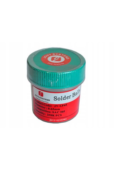 NO BRAND JOVY SYSTEMS bile BGA 0.65 mm 250 bucăți fără plumb