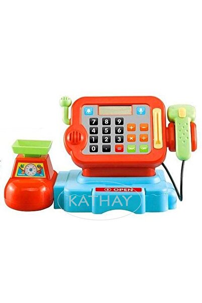 LeanToys CASĂ DE MARCAT COLORATĂ CU SCANNER, MICROFON ȘI ACCESORII