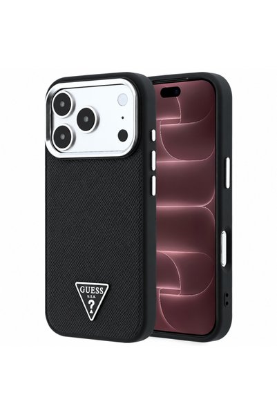 Guess Husă pentru iPhone 18 Pro Max / iPhone 17 Pro Max - Texturată cu logo t...