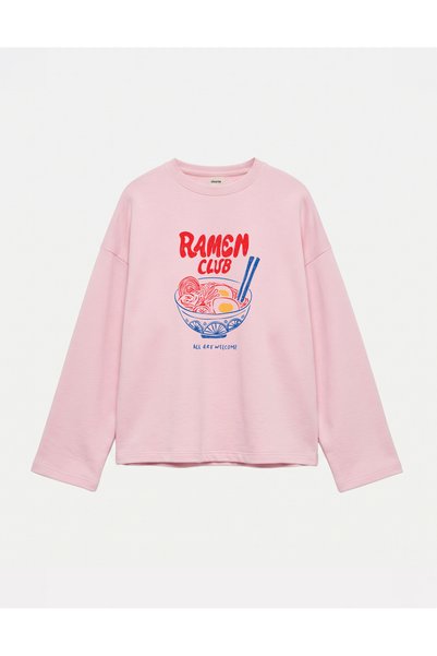Disante Oversize 100% Cotton 3 Thread Sweatshirt - Ramen