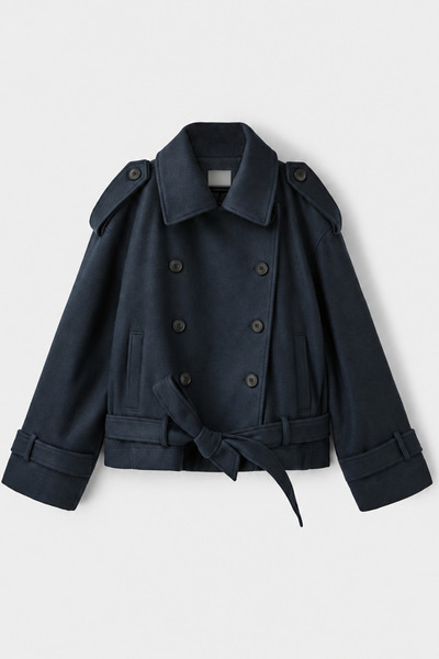 NET OF NOT Sophia Oversize Button Detailed Women's Trench Coat Imported Anti-...