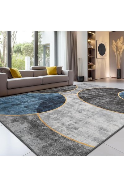 Generic Washable rug 160x230cm soft large carpets for living room antique bei...