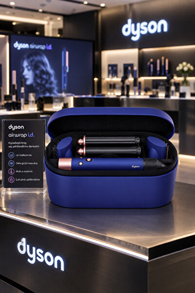 Airwrap i.d Saç Şekillendirme ve Kurutma Seti (Prusya mavisi ve parlak bakır)