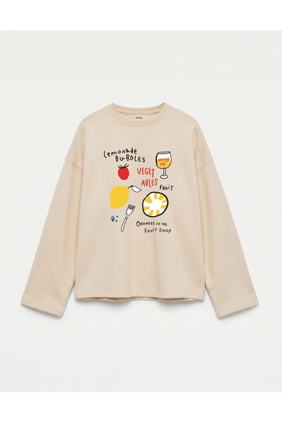 Disante Oversize 100% Cotton 3 Thread Sweatshirt - Orange Pie