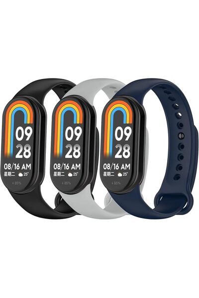 SWIUKPHE مجموعة أساور سيليكون ناعمة قابلة للتعديل عالية الجودة لـ Xiaomi Smar...