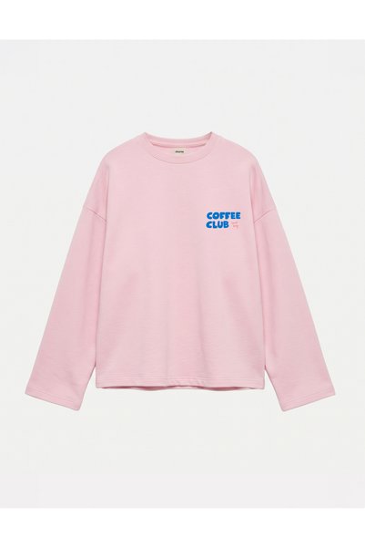 Disante Oversize 100% Cotton 3 Thread Sweatshirt - Coffee Club 2