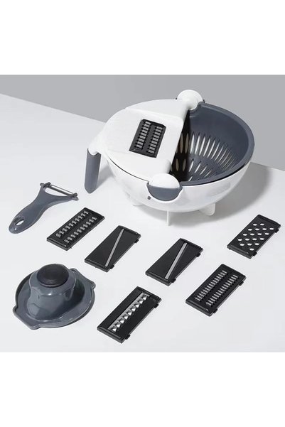 Generic Smart eagle 9 in 1 Vegetable Chopper, Multifunctional Mandoliner Slic...
