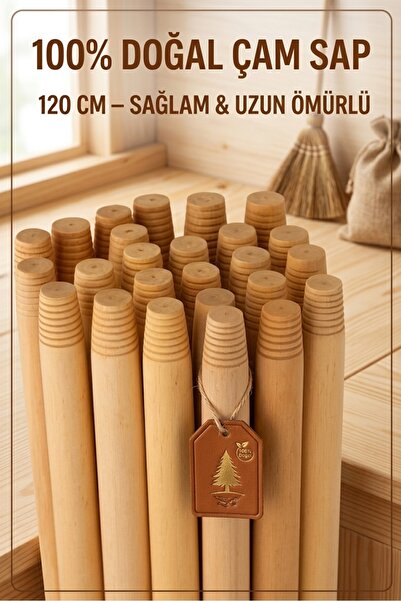 Ahşap Fırça Sapı Vidalı (120 cm)