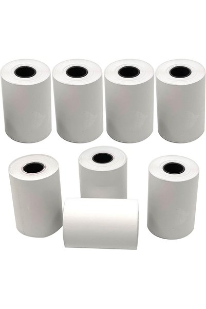 Generic Thermal Paper Rolls for - 57x40mm White Thermal Paper (Pack of 8 Rolls)