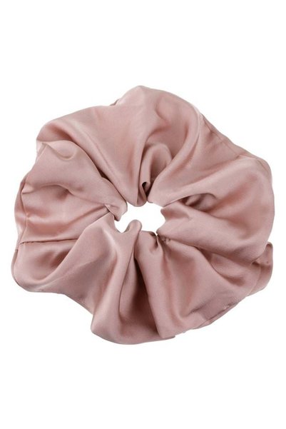 ANTBRO Elastic de Păr Scrunchie XXL Textil Roz Pudrat (Powder Pink) din Țesăt...
