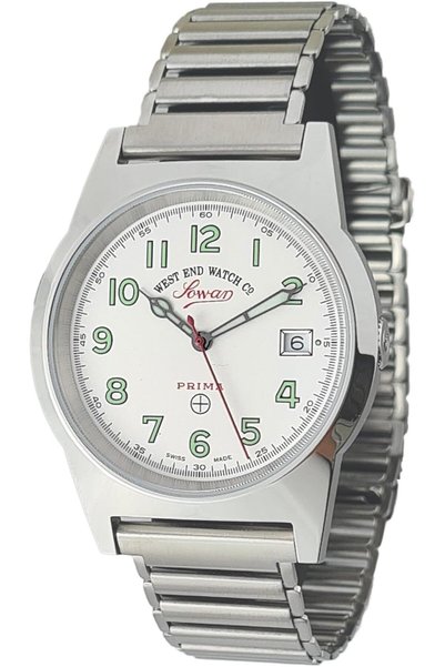 Generic White Dial Stainless Steel Watch For Men 6841_10_0203R
