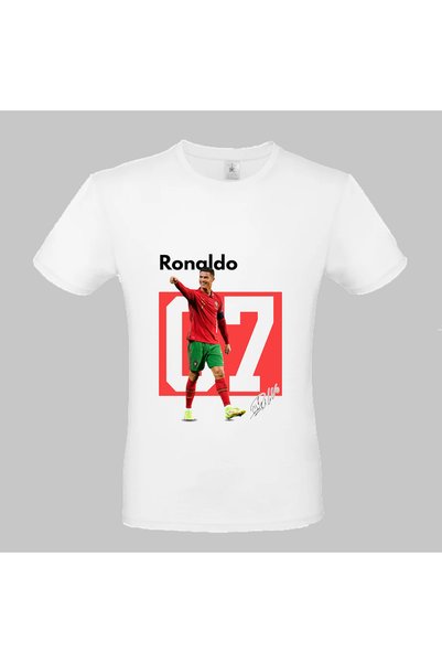 Photoretous Παιδικό μπλουζάκι Λευκό PHRT-TS-RONALDO01