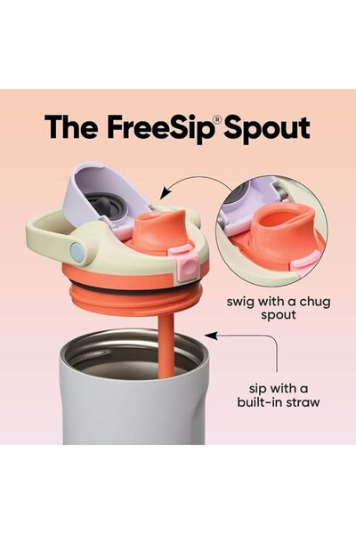 owala FreeSip Sway - Stainless Steel - 40-oz. - Pink (Angel Food Cake) () (A7)