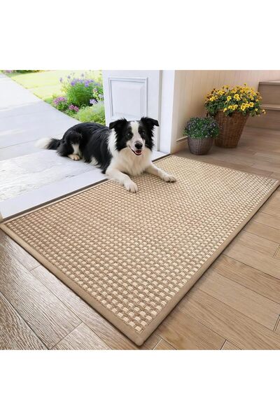 Winsoyya Indoor Doormat Entrance Use, non-slip rubber backing, stain-resistan...