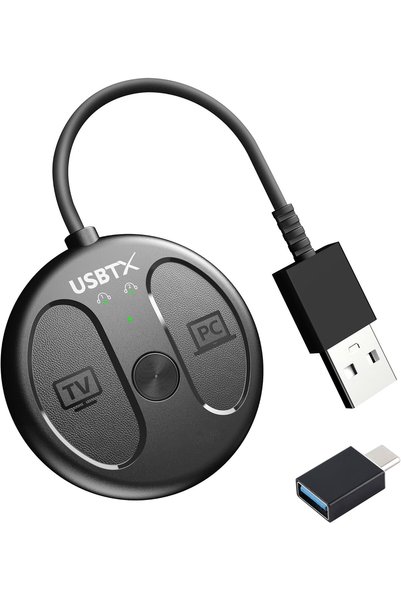 Generic محول بلوتوث USB-C لجهاز PS5، محول صوت بلوتوث 5.4 للكمبيوتر الشخصي، تو...