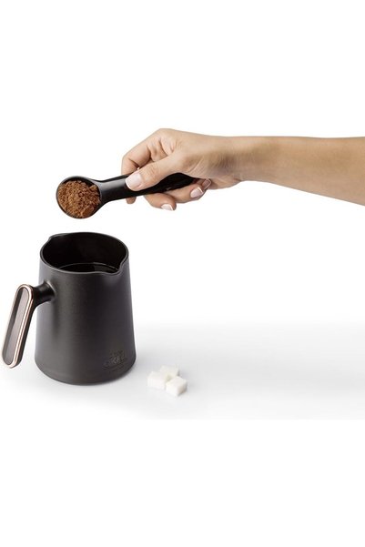 Arzum Okka ماكينة قهوة تركية مينيو، أسود/كروم، OK004-K