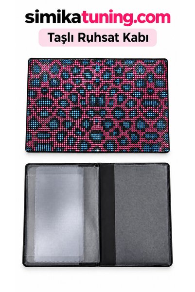 şimika tuning tuningmarketim Premium Stone Car License Holder – Stylish and Luxurious License Case with Shiny Crystal Stones