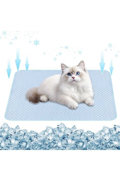 Generic Summer Cat Cooling Mat, Pet Cool Bed for Dog, Washable Ice Silk Self-...