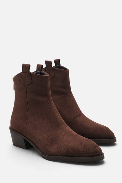 Liza Shoes حذاء نسائي من NOEN بكعب قصير وسحاب خلفي A012-K180