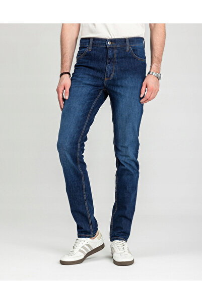 Mustang Blugi Barbati Tramper Skinny fit Croiala Conica 5 Buzunare Albastru
