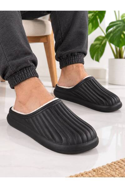 PLN SHOES نعال منزلية مريحة من الصوف للجنسين من فايلون