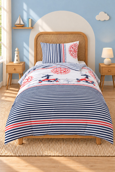 Boreas Home Set cuvertură de pilota pentru copii, 3 piese, cu model Poyraz Sa...