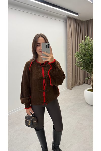 MELLOW Cardigan with Stitching Detail