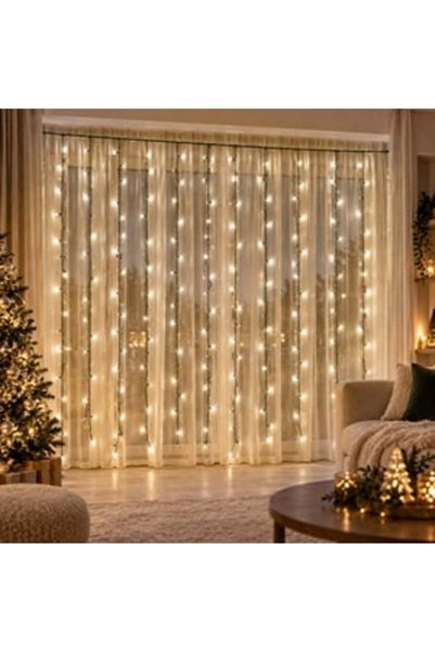 OEM Instalatie Tip Perdea cu 400 LED-uri Interconectabila de Interior-Exterio...