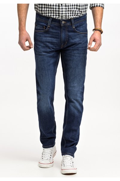 Mustang Blugi Barbati Oregon Talie Medie 5 Buzunare Skinny fit Albastru Inchis