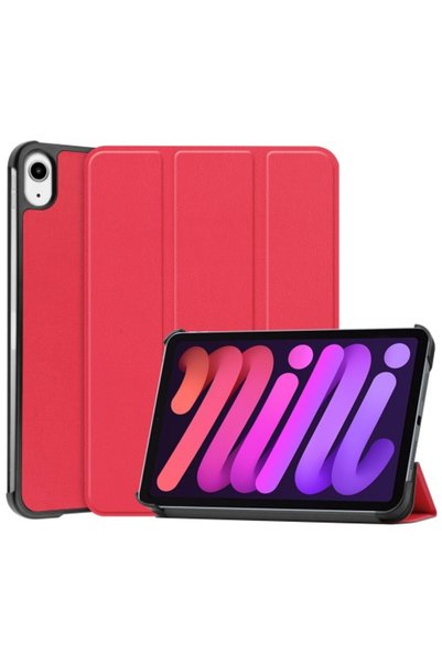 OEM Θήκη Βιβλίου Tri-Fold με Βάση Στήριξης για iPad mini 6 (2021) - Κόκκινη