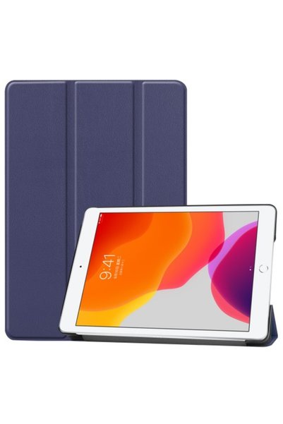 OEM Δερμάτινη Θήκη Tri-Fold με Βάση Στήριξης για iPad 10.2 (2019) - Σκούρο Μπλε