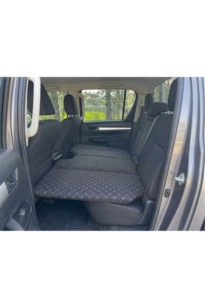 Shop-set Pick-Up modellere uyumlu 70*140 cm Oto Arka Koltuk Yatağı ( AMAROK-NAVARA-RANGER-HİLUX-L200-MUSSO-DMAX )
