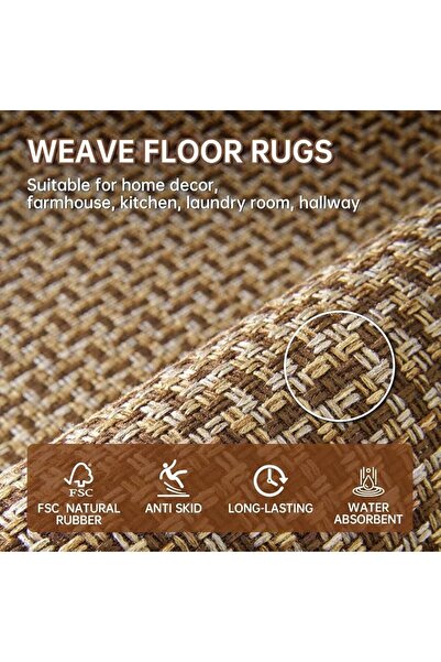 EOGILY Kitchen Mat, 2 PCS Non-Skid Rugs, Comfort Standing Mat, Cushioned Rugs, for Kitchen, Floor, O