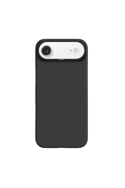 YAXO Husă ultra subțire din fibră de aramidă MagSafe iPhone 17 Air Negru prăfuit