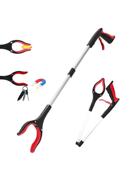 HASTHIP ® 32'' Foldable Reacher Grabber Tool with Magnet, Lightweight Trash P...