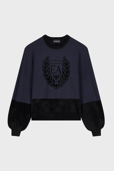 Emporio Armani Bisiklet Yaka Regular Fit Kazak Kadın KAZAK EW004692 AF29550 FC100