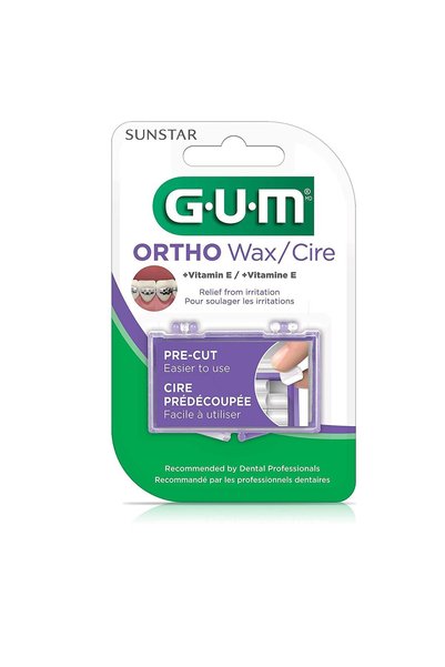 GUM Set 5x Bețișoare de ceară ortodontică, GUM, pentru aparate dentare, Trans...