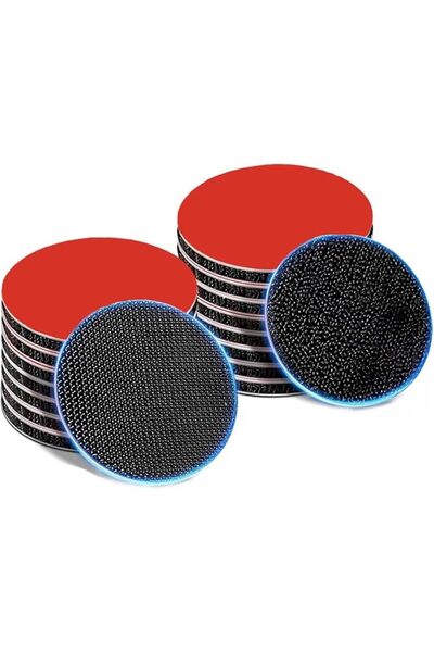 Tazweeq 10 Pack 50mm Heat Resistant Round Hook and Loop Tape, Super Strong Se...