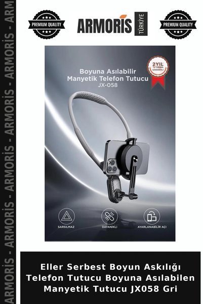 Armoris Hands-Free Neck Strap Phone Holder Magnetic Holder That Can Be Hung A...