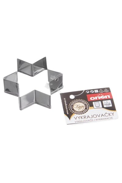 Orion Decupator Prajituri, Stea, 4.6x4x1.5 cm, Otel Inox, Argintiu