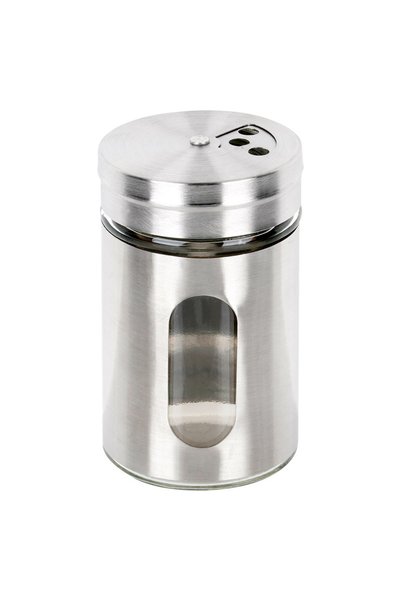 Excellent Houseware Recipient condimente 100 ml, 5x8 cm, sticla cu capac regl...