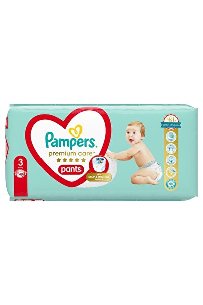 Pampers Πάνες Μωρού Premium Care Pants, Μέγεθος 3 (6-11 κιλά), 48 Τεμάχια, Πρ...