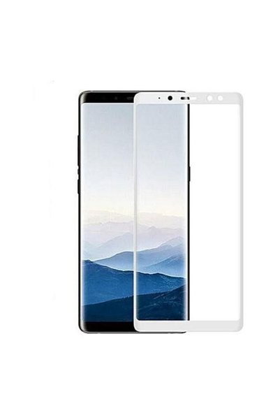 OEM Σκληρυμένο Γυαλί Πλήρους Κάλυψης για Samsung Galaxy A8+ (2018) - Λευκό