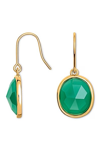Tchibo Women Fashionable Hoop Earring, Green