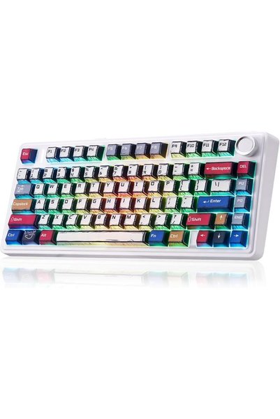 LEOBOG x Aula F75 Tri-Mode Gasket Mechanical Keyboard with Knob